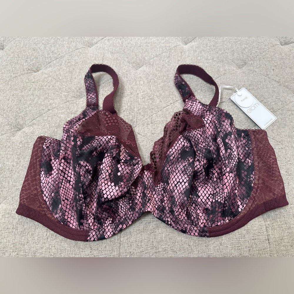 NWT ELOMI LUCIE PLUNGE BRA US SIZE 42H